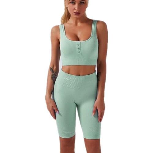Womens Seamless Gym Clothing Gym Yoga Set Fitness Workout Sets Outfits Female Workout Athletic Legging Sportswear Suit