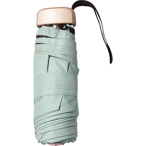 Female Umbrella Pocket Mini Small Windproof Ultraviolet Protection Vinyl Parasol