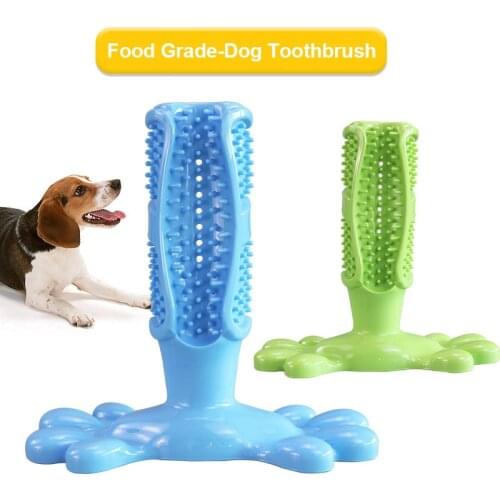 Pet Dog Toothbrush Chew Toy Dog Toothbrush Molar Tooth Cleaning Brushing Doggy Pets Oral Care Stick Bite Toys