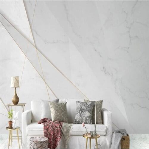 Custom 3D Wallpaper Mural Nordic Abstract Geometric Graphic Lines Marble Background Wall Home Decor Wallpaper