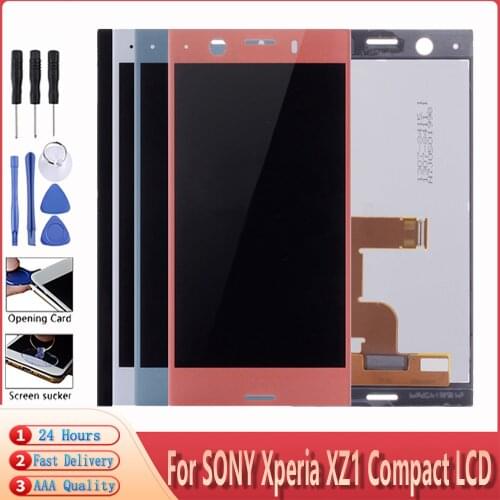 4.6" Original LCD For SONY Xperia XZ1 Compact Display Touch Screen Replacement For SONY XPERIA XZ1 Mini G8441 G8442 LCD