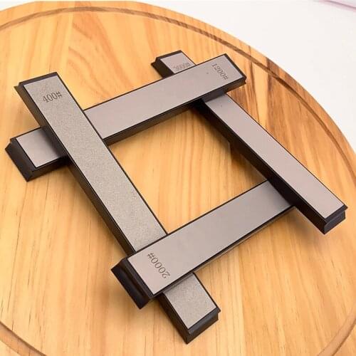 4-piece diamond stone fixed angle sharpener Dedicated fast blade knife sharpening stone whetstone bar sharpening system