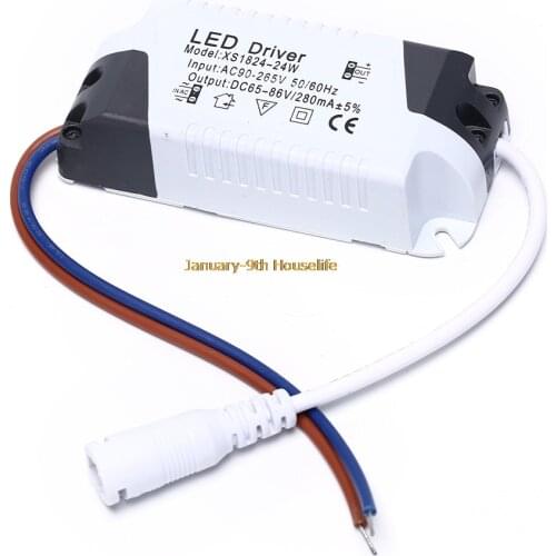 1pcs LED Light Transformer Power Supply Adapter For Led Lamp/bulb 1-3W 4-7W 8-12W 13-18W 18-24W Safe Plastic Shell LED Driver