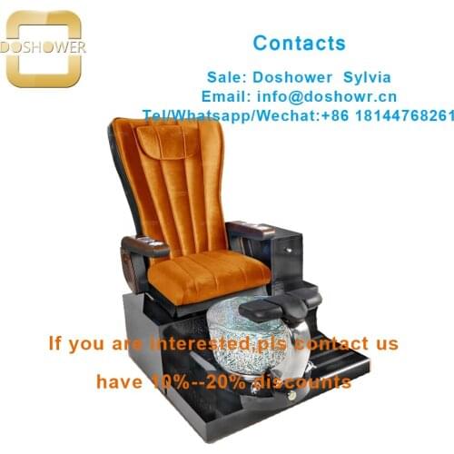 Acrylic powder nail art with pipeless pedicure spa chair for pedicure bench with foot spa