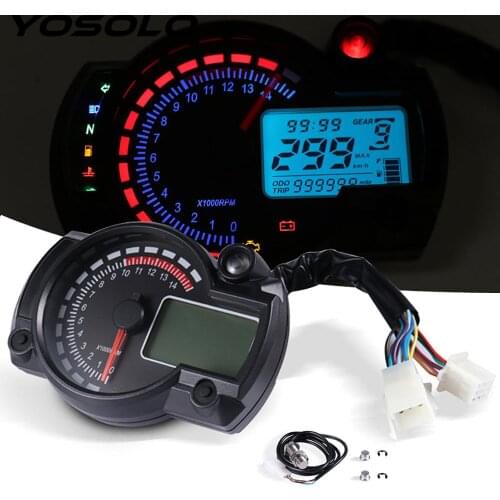 Motorbike Accessories Motorcycle Meter Motorcycle Speedometer Moto Dashboard LCD Digital Odometer MAX 299KM/H