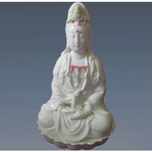 White porcelain a Buddism godness Guanyin, ceramic buddha statue, figurine, Bodhisattva, Kwan-yin, Avalokitesvara, On sale