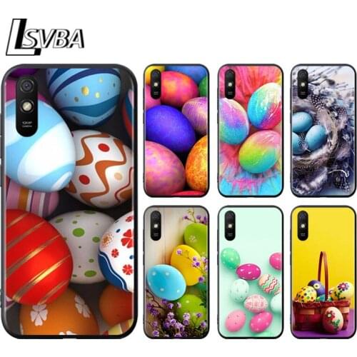 Easter eggs for Xiaomi Redmi 10X Pro 9C 9A 9T 9 GO K40 K30 Ultra K20 8 7 S2 6 5 4X Pro Soft Black Phone Case