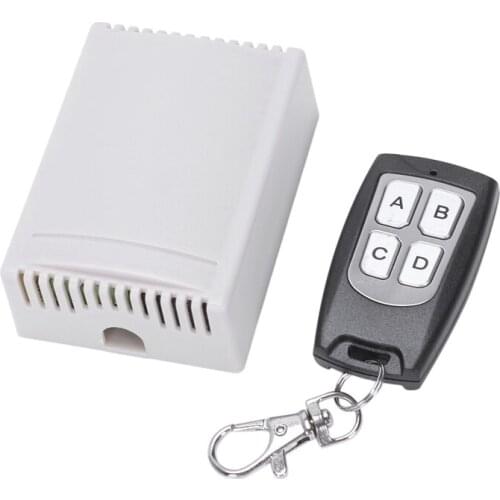 DC 12V 4 Channel RF 200M Wireless Remote Control Switch Transmitter + Receiver