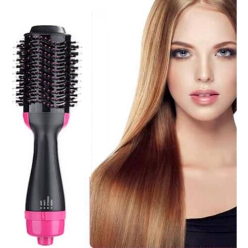 Hair Dryer Hot Air Brush Styler and Volumizer Hair Straightener Curler Comb Roller Electric Ion Blow Dryer Brush