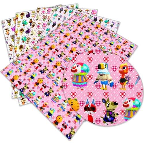 Animal Print Artificial Leather for Fabric Sewing DIY Bag Shoes Material 30 cm x 136 cm L122