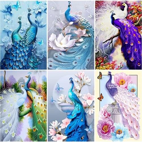 DIY Diamond Painting Peacock Full Square/Round Drill 5D Diamond Embroidery Sale Diamond Picture of Rhinestones Home Decor Gift