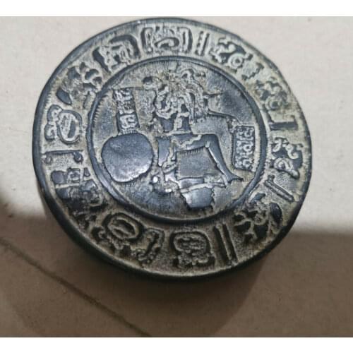 Chinese Red mountain culture Iron meteorite carved Bi Pendant