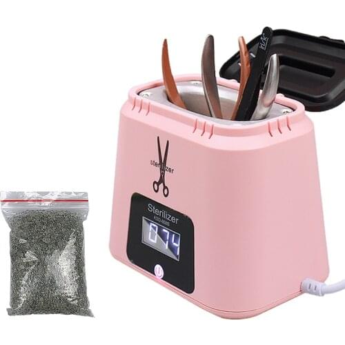 75W Sterilization Box for Tool Disinfection for Tweezers Nail Metal Tools Disinfector Sterilizer for Manicure Alcohol Sterilizer