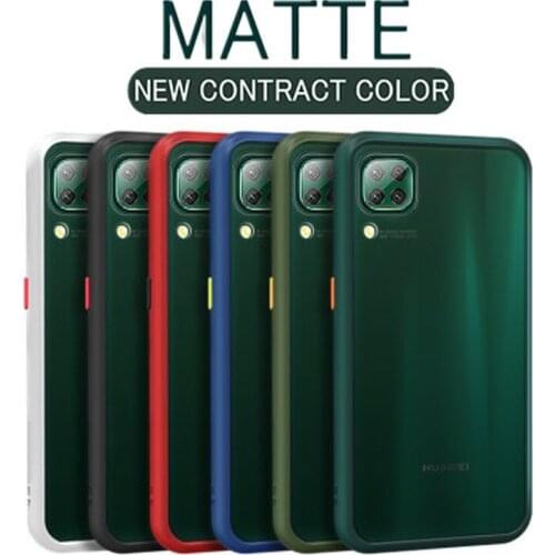 Matte Translucent Bumper Case For Huawei P40 Lite E P30 Pro P Smart Z 2021 Y5P Y6P Y7P Y8P 2020 Y5 Y6s Y9S Prime 2019 Back Cover