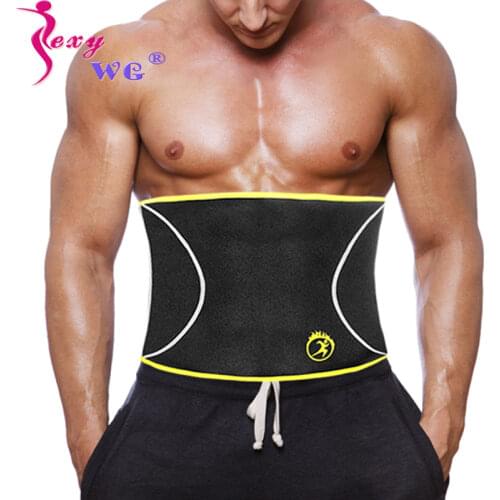 SEXYWG Slimming Waist Trainer Lumbar Back Support Men Brace Waist Belt Exercise Neoprene Weight Loss Body Shapers Gym Yoga Strap
