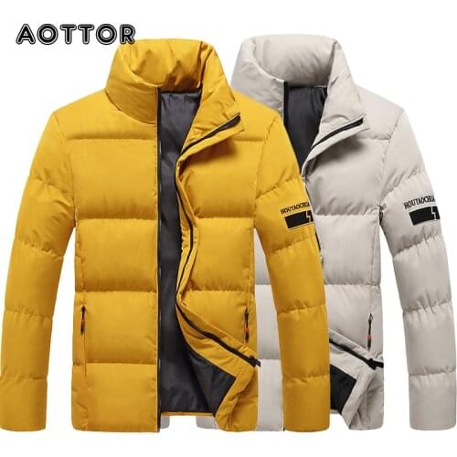 New Fashion Winter Parkas Men Duck Down Jacket Ultra Light Stand Collar Mens Mens Solid Thick Coats Zipper Warm Duck Jacket 5XL