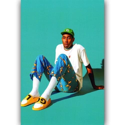 New Tyler The Creator Odd Future Custom Singer-Silk Art Poster Wall Sicker Decoration Gift