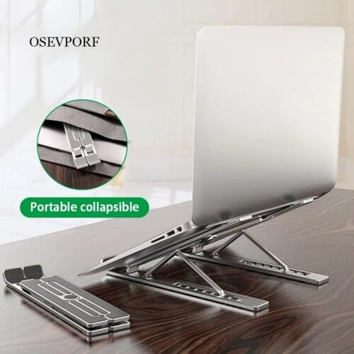 Portable Laptop Stand Foldable Support Notebook Stand Holder for Macbook Pro Computer Laptop Lapdesk Adjustable Aluminum Holder