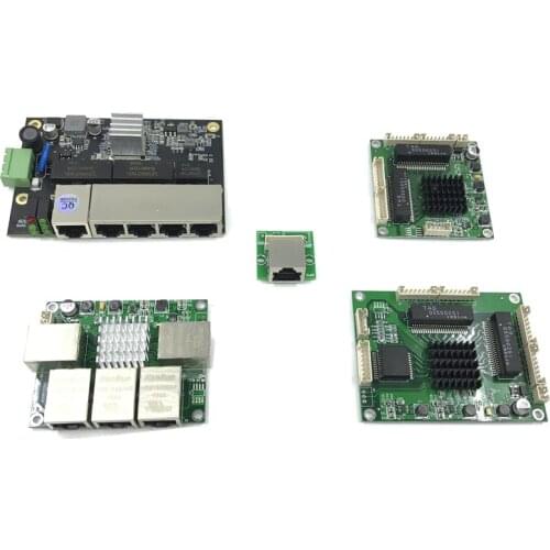 Industrial Ethernet Switch Module 5 Ports Unmanaged10/100/1000mbps PCBA board OEM Auto-sensing Motherboard Ports PCBA board OEM