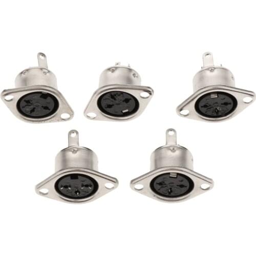 DIN 3 4 5 6 7 8 Pin Female Plug & Plastic Handle Socket DIN Audio Wire Connector DIN Jack for Keyboard/Mouse DIY