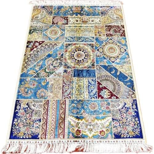 Seeykeep™ 4x6ft Oriental Silk Handknotted Rug With Exquisite Floral Assembling pattern -NY3016039