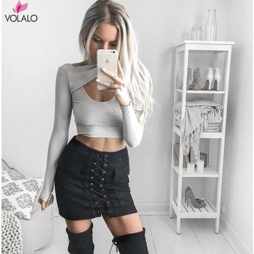 VOLALO Pencil Skirts With Flowers