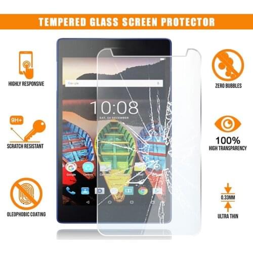 Screen Protector for Lenovo Tab3 Essential 7 Tablet Tempered Glass 9H Premium Scratch Resistant Anti-fingerprint Film Cover