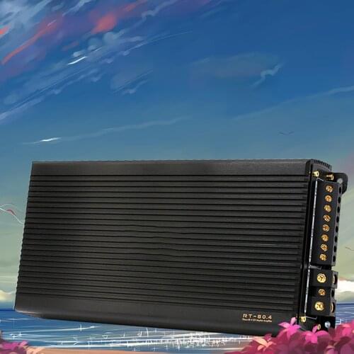 12V Four-Channel Car Digital Amplifier High-Power Car Audio Home Power Amplifier Car Sound Amplifiers Class A/B Home Subwoofer