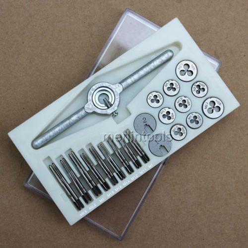 31 PCS Mini HSS Tap and Die Set M1 M1.1 M1.2 M1.4 M1.6 M1.8 M2 M2.2 M2.5