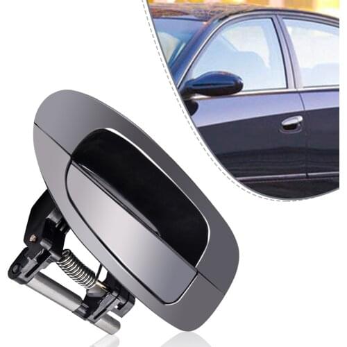 4pc Door Handle Set Fit for Nissan Altima 02-06 NI1310123 Black Exterior Front Rear