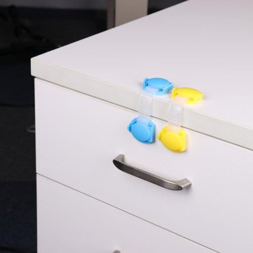 5pcs/lot baby safety child lock refrigerator drawer for cabinets locker sliding door fridge protection of children locking doors