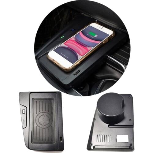 For BMW 3 4 Series F30 F31 F32 F33 F34 F35 F36 car QI wireless charger charging module cup holder panel accessories for iPhone 8