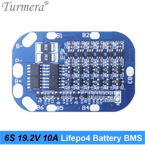 E-bike battery LiFePO4 BMS lithium iron battery protection board for and 6S 10A 19.2V 21.6V 32650 32700 Screwdriver battery