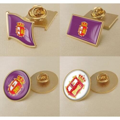 Coat of Arms of Burgos Province of Spain Flag Lapel Pins/Broochs/Badges