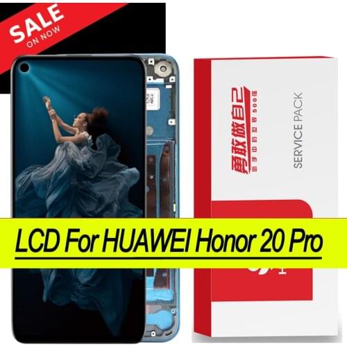 Original 6.26'' Display for Huawei Honor 20 Pro LCD Touch Screen Digitizer For Huawei Honor20 Pro YAL-AL10 YAL-L41 Repair Parts