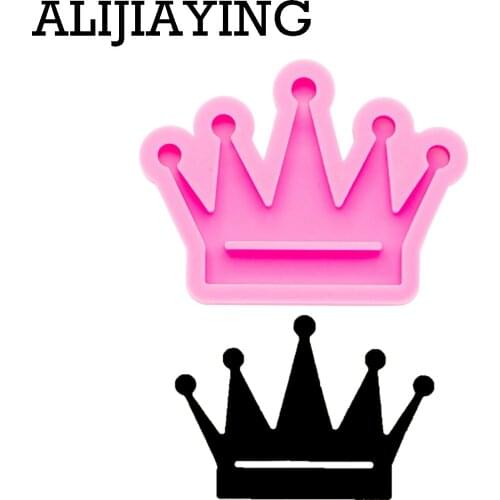 DY0306 Smooth art design Crown molds Keychain Silicone Mold epoxy resin molds DIY craf mould