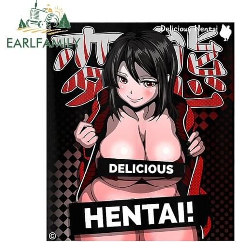 EARLFAMILY 13cm x 11.1cm for Sexy Girl Funny Car Stickers Waterproof Motocycle Helmet Graffiti Decal Bumper Vinyl Car Wrap