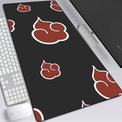 Anime Naruto Gaming Mousepad Computer Laptop Desk Mat RGB Mouse Pad Large Gaming Luminous Waterproof Non-slip Rubber Desk Mat