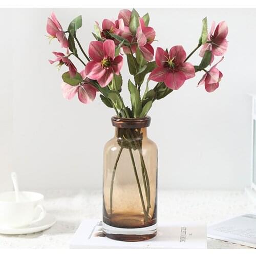 Artificial Flowers Diy Simulation Christmas Rose Desert Flower Home Decoration White Pink Wedding Bouquet Fake Flower Pot Plant