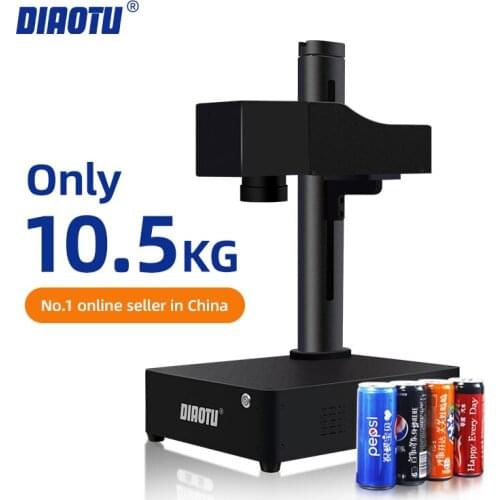 DIAOTU Mini laser engraving machine optical fiber marking machine small automatic portable metal nameplate engraving machine