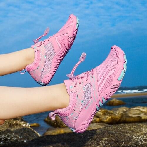 Water Shoes Children Swimming Fishing Upstream Lightweight Quick-Drying Breathable Elastic Band Beach Shoes Aqua Shoes for Boys