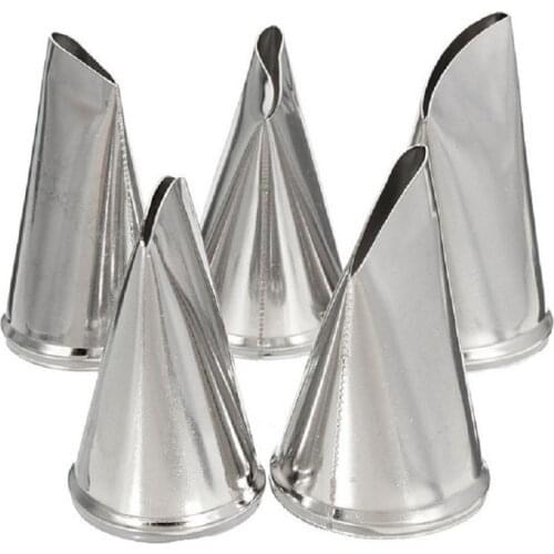 Rose Petal Metal Cream Tips 5Pcs/Set Cake Decorating Tools Icing Piping Nozzles Cake Cream Decorating Cupcake Tools