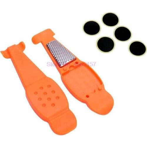 By DHL EMS 200pcs Bicycle Repair Tools Bike Tire Repair Kits with 5PCS Glue Tire Patch 3 in 1 Tire Levers Pry Bar Sanding Tool