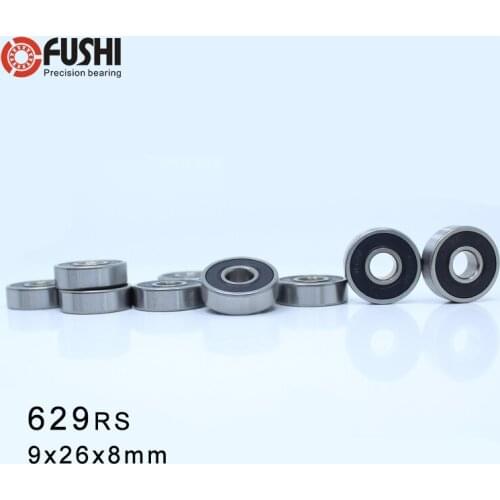 629RS Bearing ABEC-5 (10PCS) 9*26*8 mm Miniature Sealed 629-2RS Ball Bearings 629 2RS