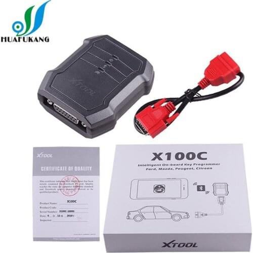 Xtool X100 C for iOS and Android Auto Key Programmer WORK for F-ord, M-azda, P-eugeot and Cit/roen WITH fast shipping