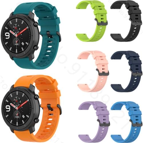 Sport Wrist Band Strap For Huami Amazfit GTR 47mm 42mm Silicone Bracelet Smart Watch Band For Xiaomi Amazfit GTR 2/2e/GTS 2 Mini