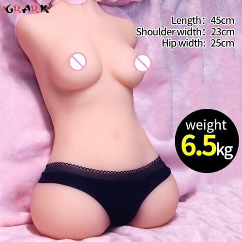 Sexy Doll Small Chest Male Masturbator Slim Waist Half Body Realistic Pussy Vagina Sex Toys for Men Adults Supplies Sexdoll Shop
