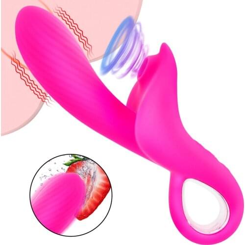 Clitoral Sucking G Spot Dildo Vibrator Two in one 15 speed Clit Sucker Rechargeable Orgasm Clitoris Stimulato Sex Toys for Women