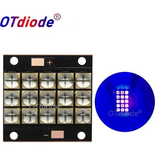 UV LED curing module 150 watts high power LED UV violet 6565 365 to 370nm 380 to 385nm 395 to 400nm 400 to 405nm 35*35mm board
