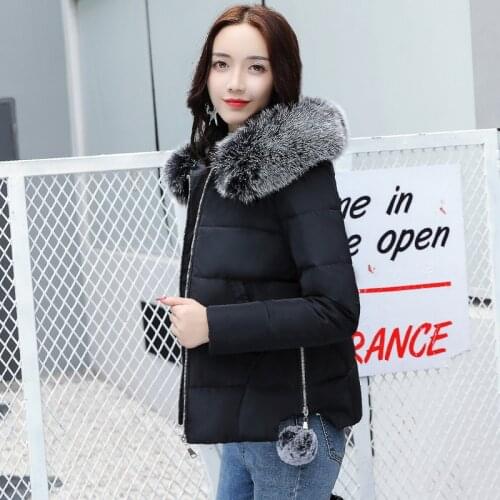 2019 Hot Sale Polyester Long Slim Winter Clothes New Cotton-padded Woman Self-cultivation Suit-dress Jackets Cotton Loose Coat
